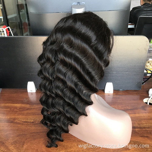 Customized preplucked 26 inch human hair wig, 13*4 100% human hair closure wig, straight mink wigs human hair